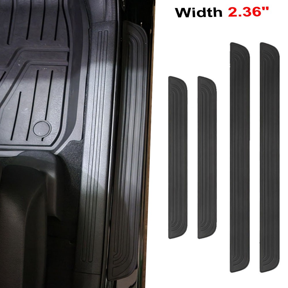 4x For GMC Canyon Pickup Anti-Scratch Car Door Sill Protector Threshold Strips
