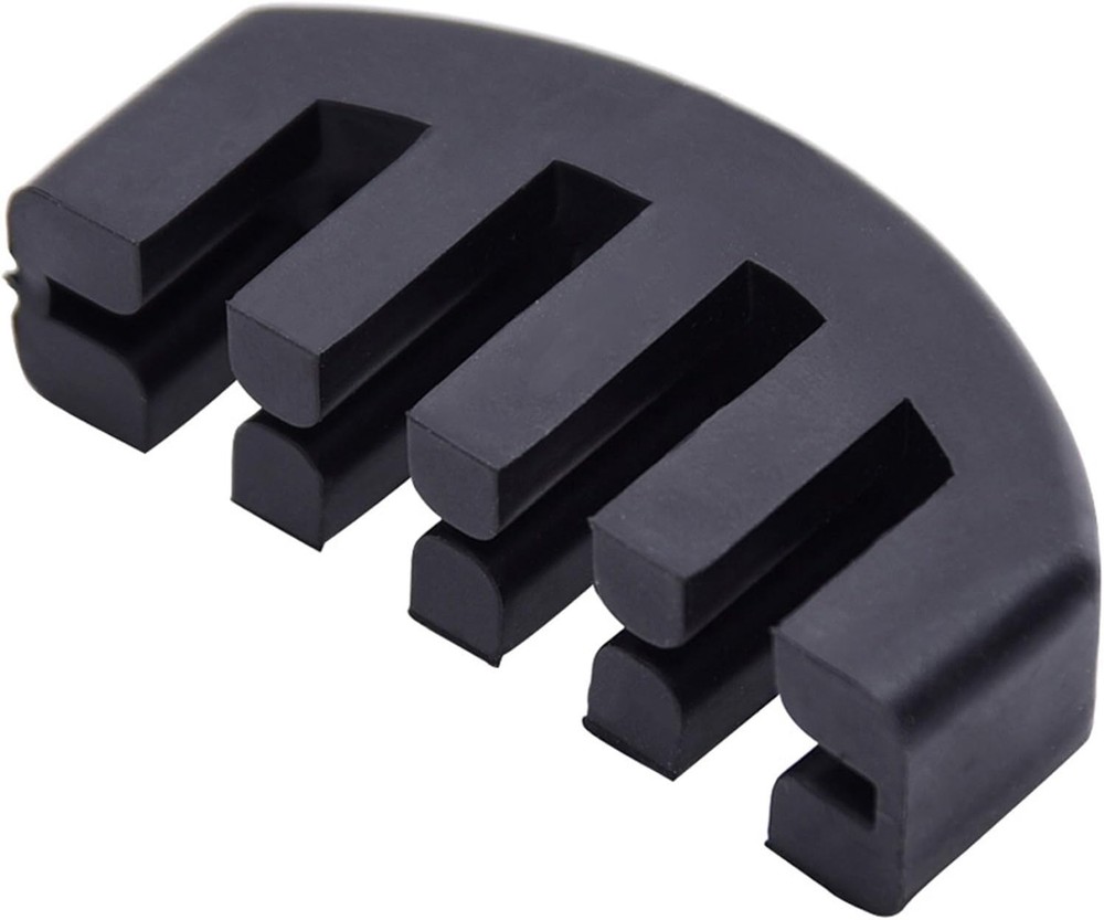 Compact Black Violin Mute for 4/4 Instruments - Perfect for Silent Practice