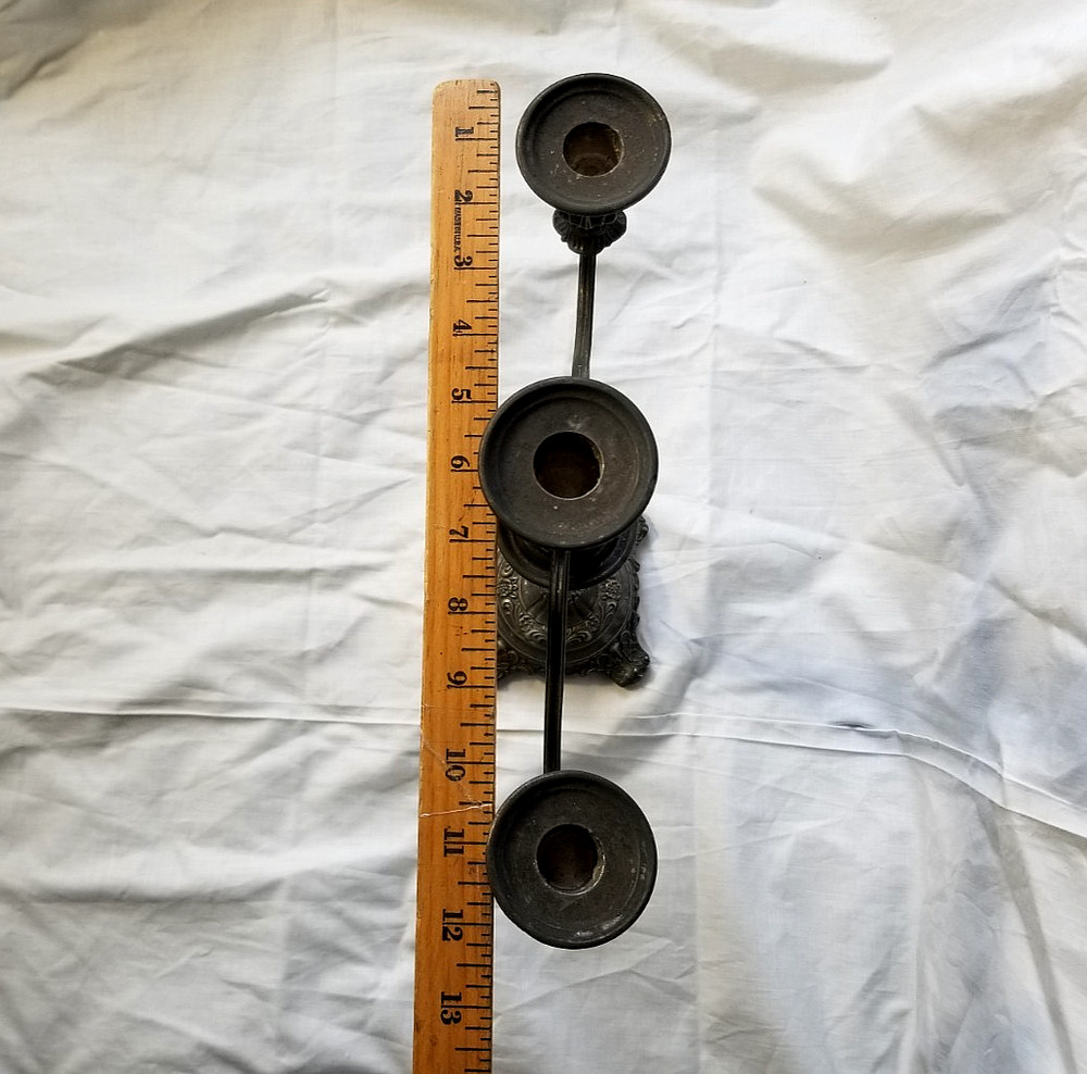 Vintage Candelabra Wm Rogers & Son Convertible Silver Plate Candlestick Holder