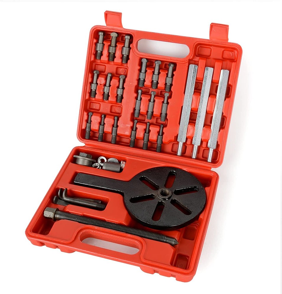 21PCS Bearing Disassembly Puller Inner Hole Puller Removal Tool 3 Jaw Puller Set