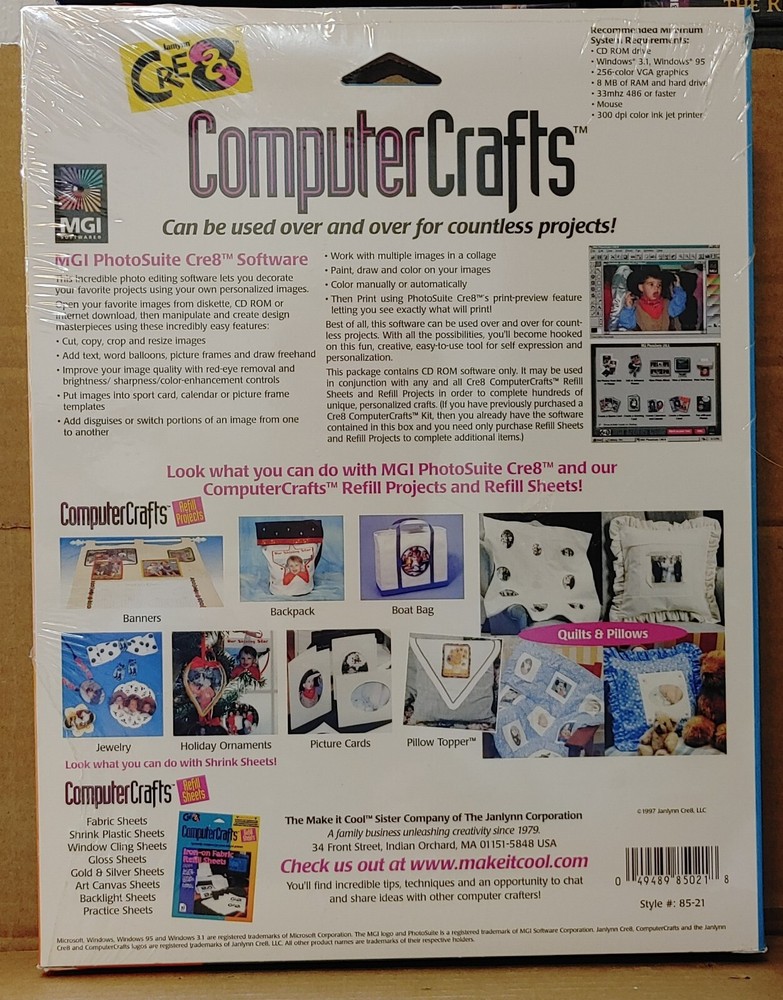 NIP Computer Crafts Photosuite CRE8 Software