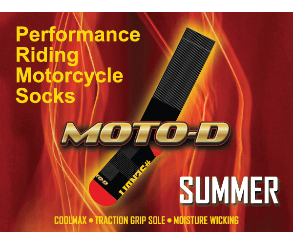 MOTO-D "Cool-Tec" Motorcycle Socks (3/Pairs)