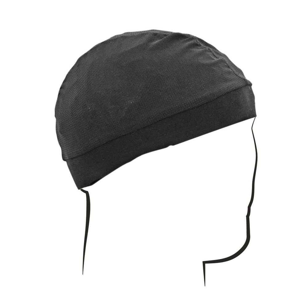 Zan® Mesh Skull Cap with Comfort Band Black