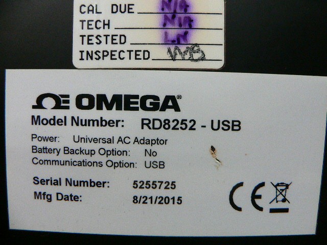 Omega Rd8252-Usb Paperless Chart Recorder
