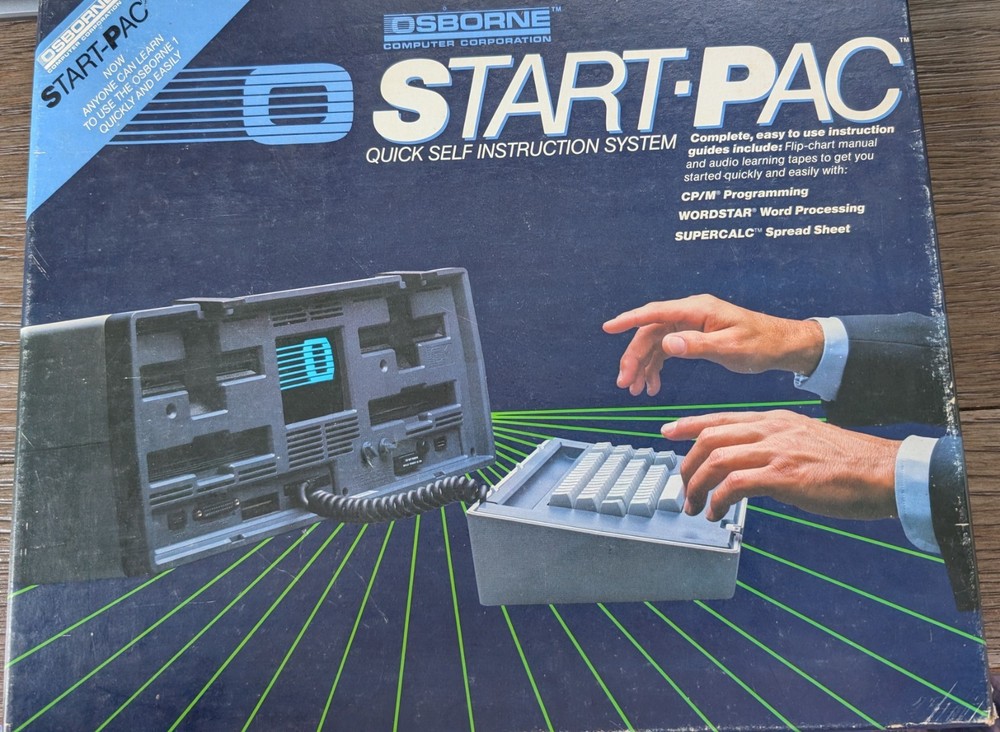 Osborne Computer Start Pac Quick Self Instruction System Wordstar Supercalc CP/M