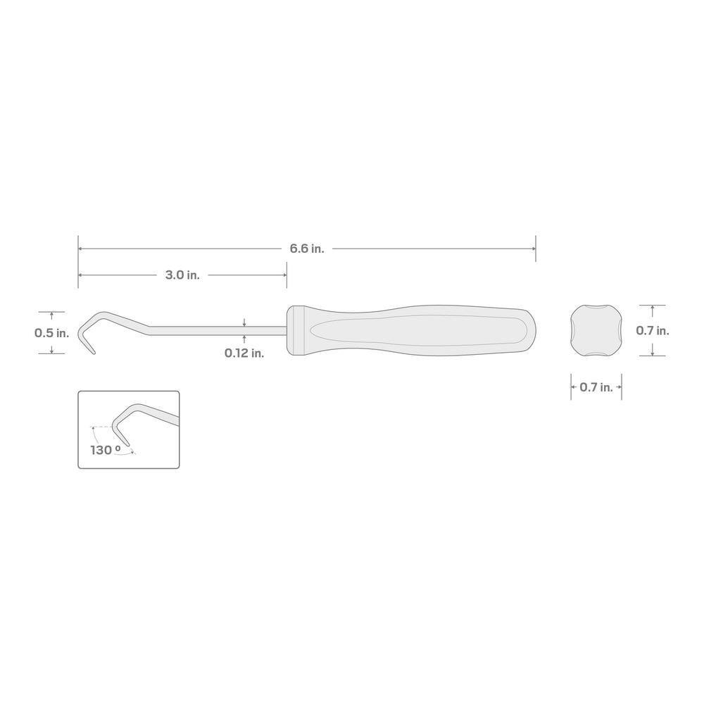130° Blunt Pick (1/8 X 3 In. Shank)