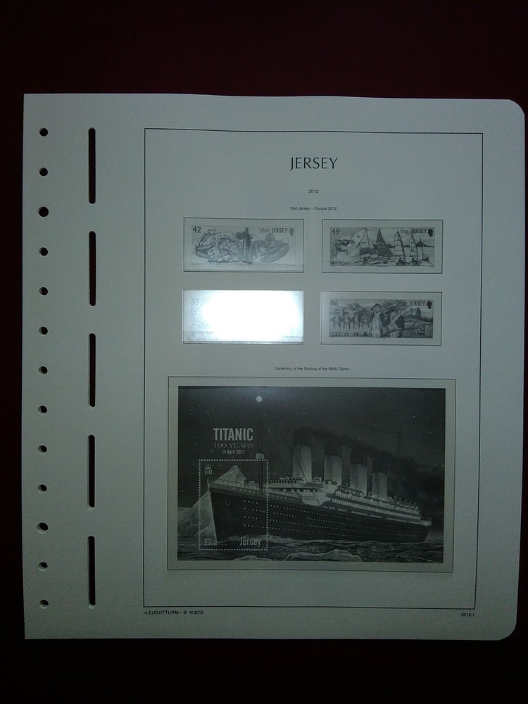 Lighthouse supplement + stamp mounts Jersey/Isle of Man/Guernsey/Alderney Used