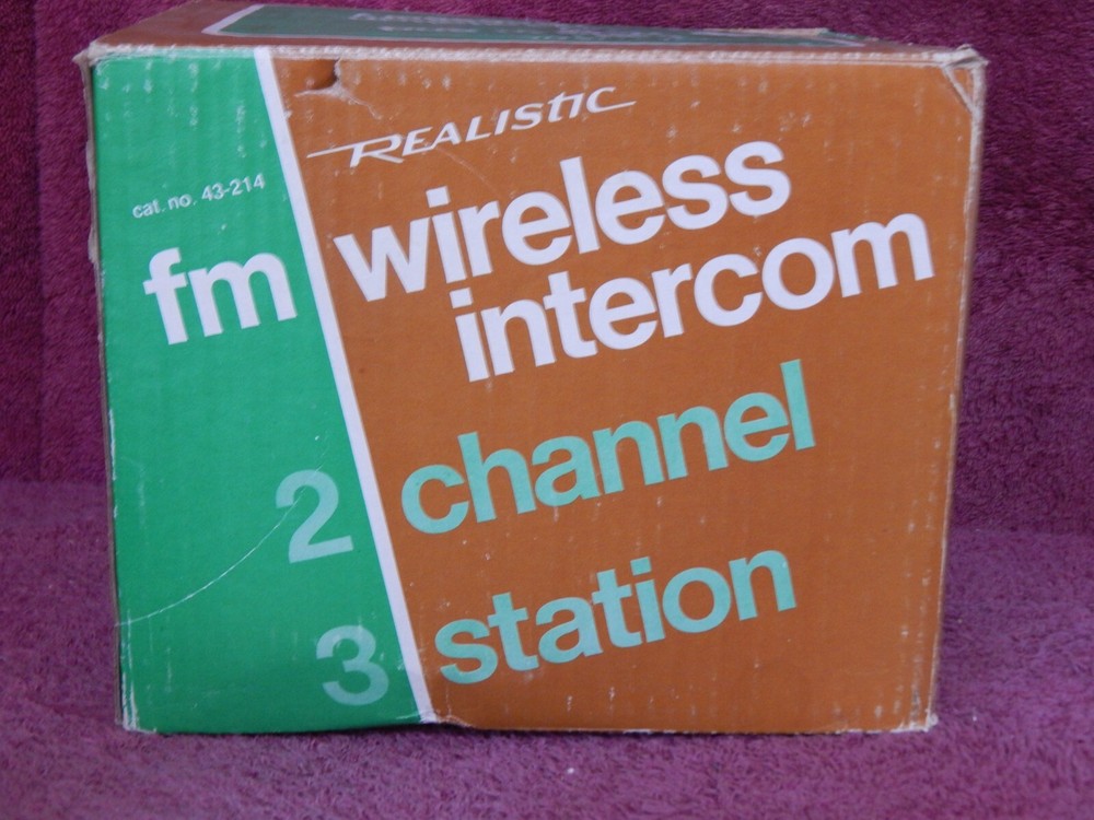 Realistic FM Wireless Intercom 2 Channel3 Station 43-214