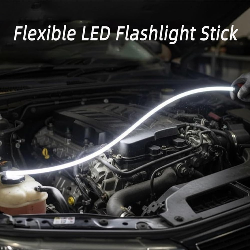 Hands free 27" Bendable LED Flashlight Stick Rechargeable Flexible Work Light 3
