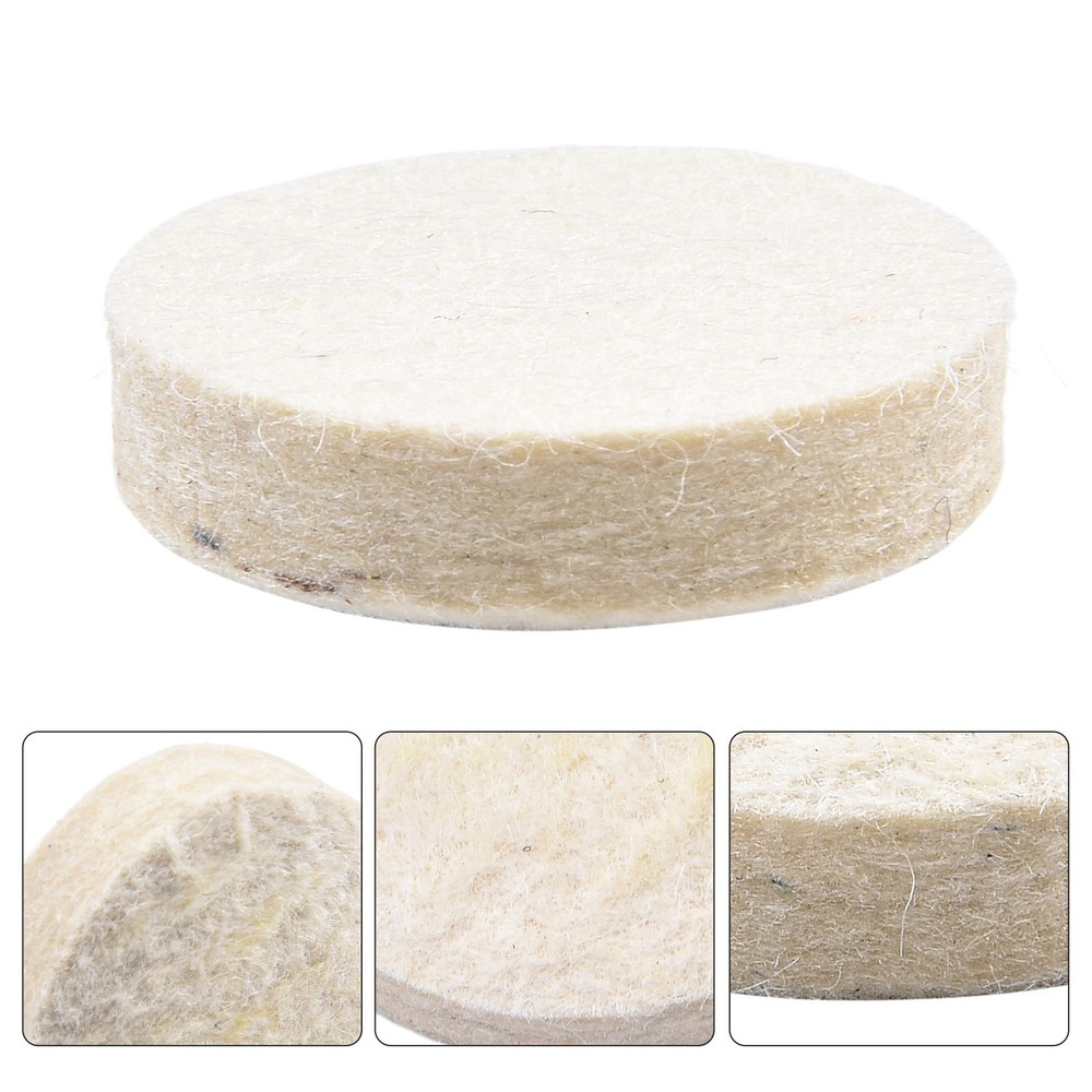 Medium Hardness Drum Pedal Beater Felt Pads and Convenient Replacement