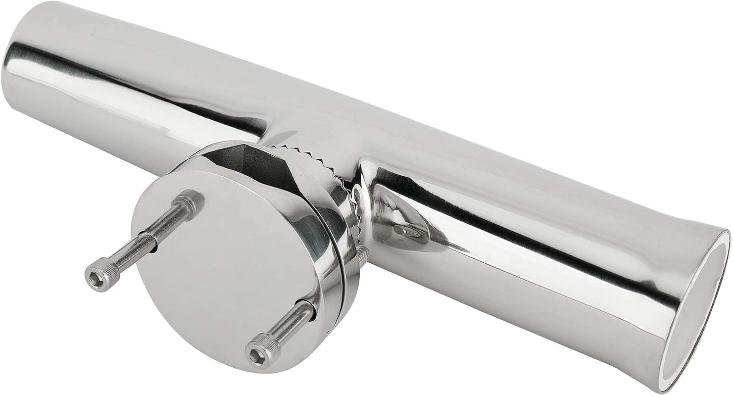 4 Pack Boat Fishing Rod Holder Tournament Style Clamp on for Rails 1-1/4" to 2"