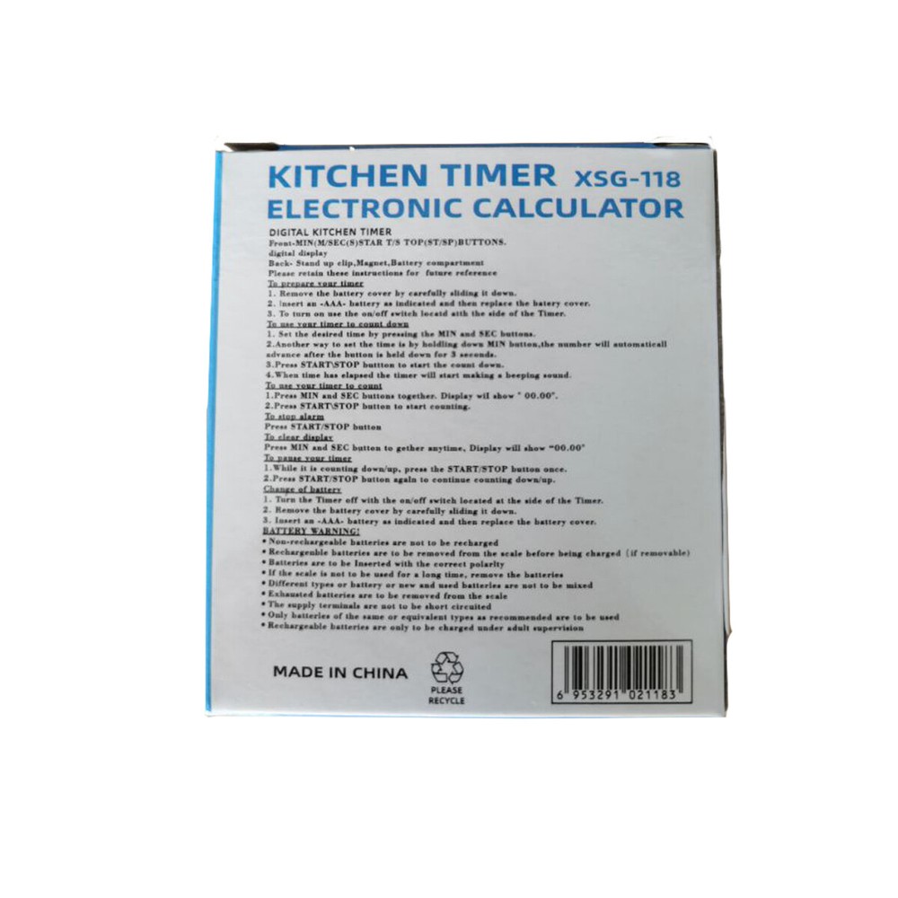 NEW Electronic Reminder Kitchen Countdown Timer Learn Baking Time Management