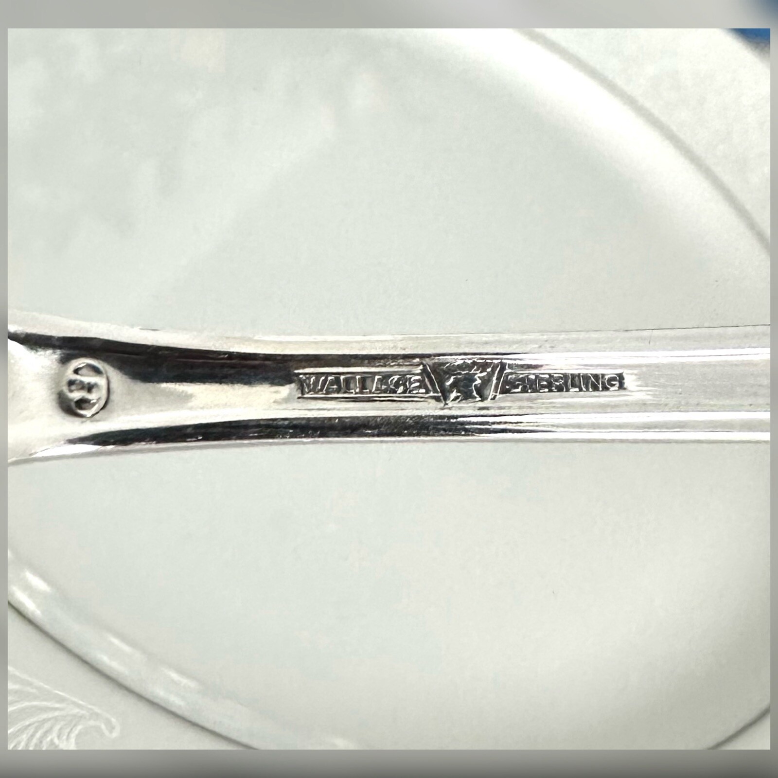 Wallace Rose Point Sterling Soup Spoon 5 7/8" Round Bowl Vintage Replacement