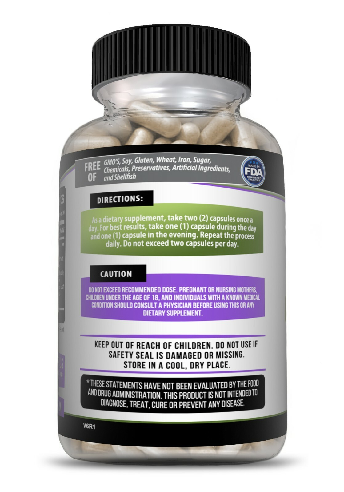 Max Detox 60ct Colon Liver Gut Cleanse Toxins Energy Boost Weight Loss Capsules