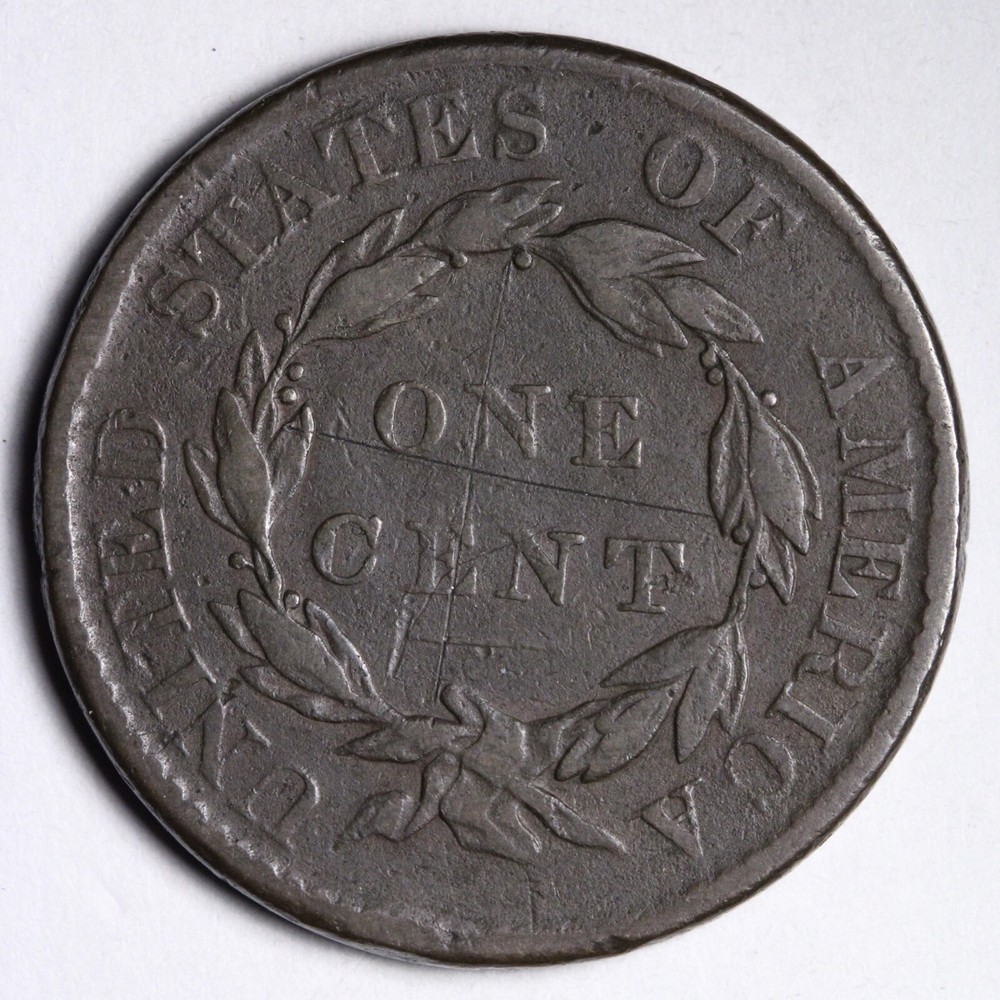 1819 Coronet Head Large Cent CHOICE FINE E103 DNA