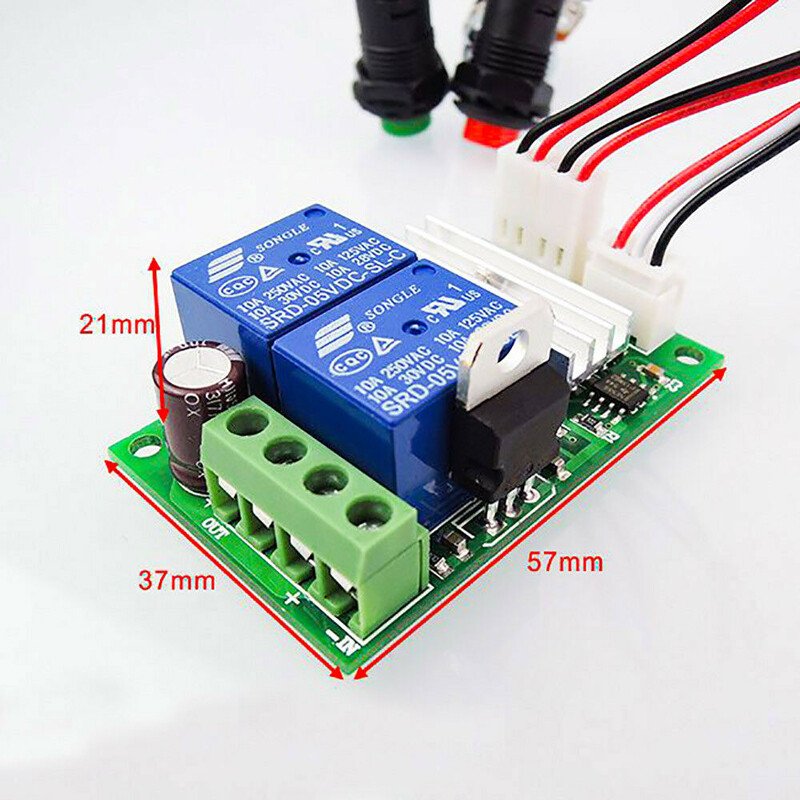 DC 6V 9V 12V 24V Motor Speed Controller Forward Stop Backward Reversible Switch