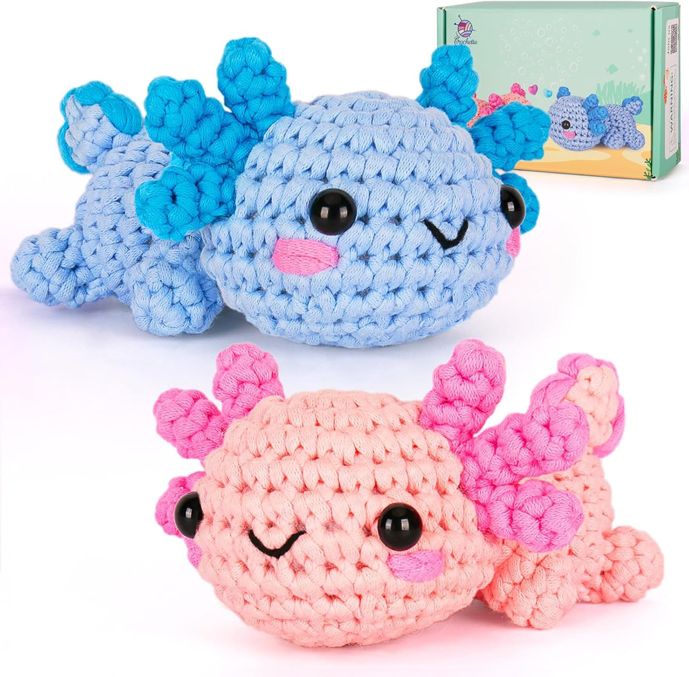 Crochetta Crochet Kit for Beginners, Beginner Crochet Starter Kit W Step-By-Step