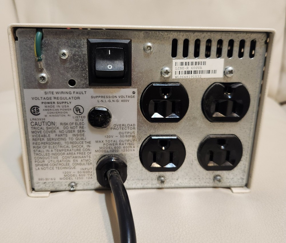 APC Line-R 600VA Automatic Voltage Regulator