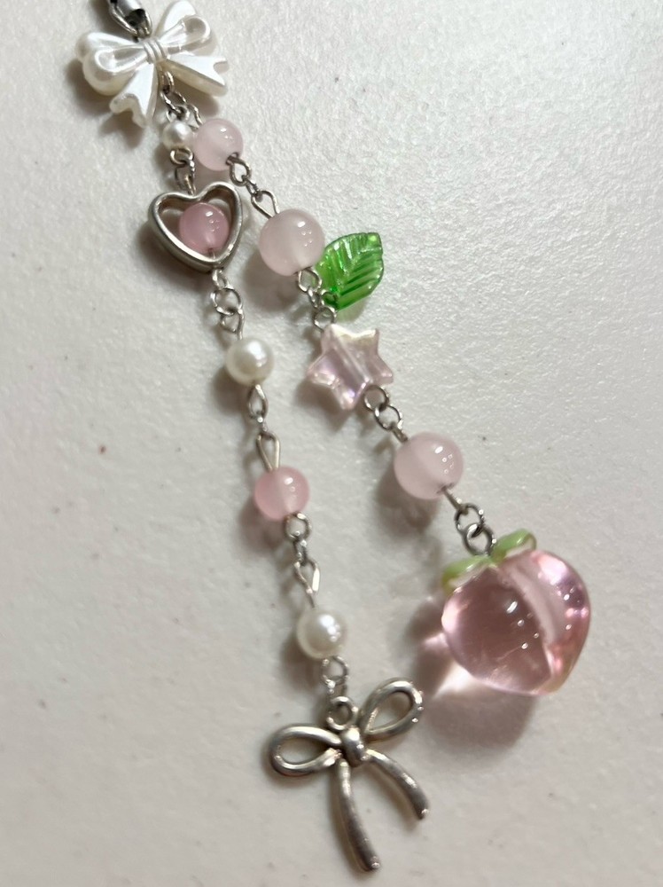 Peach Phone Charm
