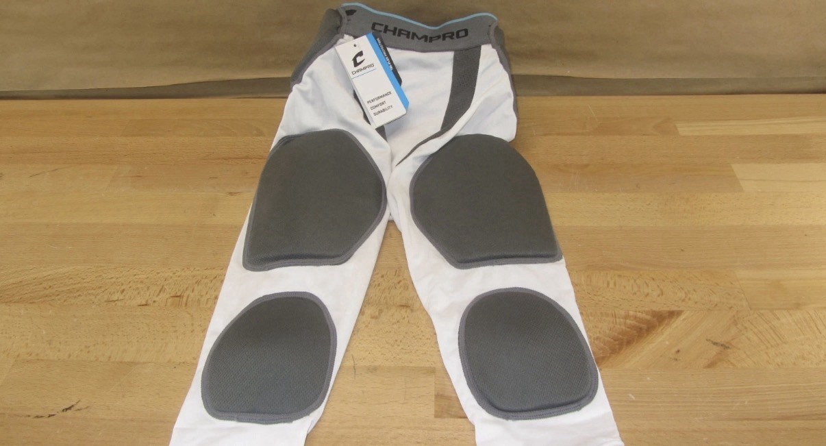 CHAMPRO Tri Flex 7-Pad Integrated Youth Girdle, WHITE , Medium