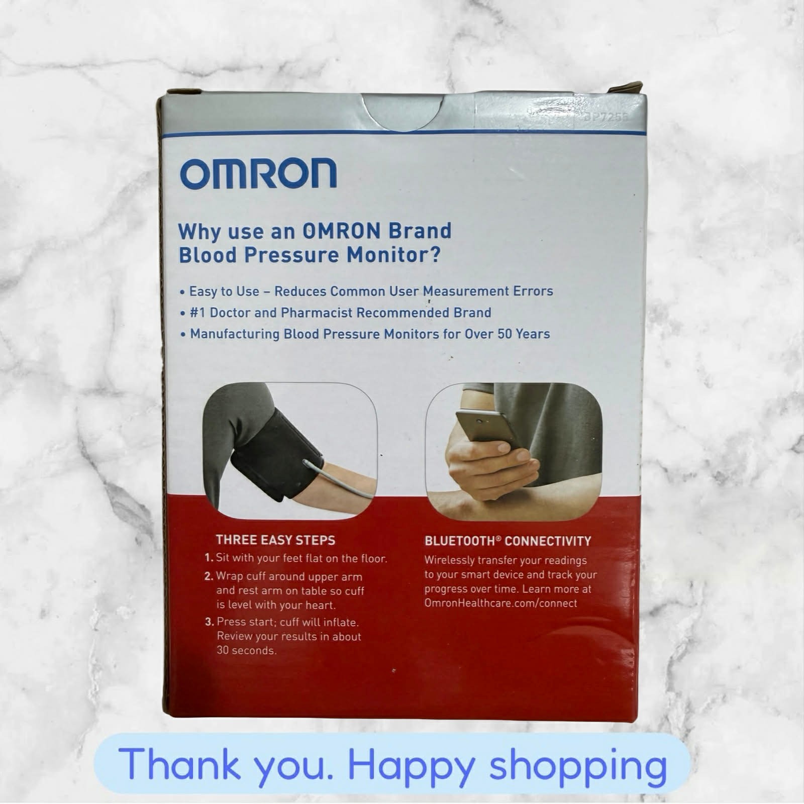Omron 5 Series Upper Arm Blood Pressure Monitor Model BP7255 NEW SHIPPING