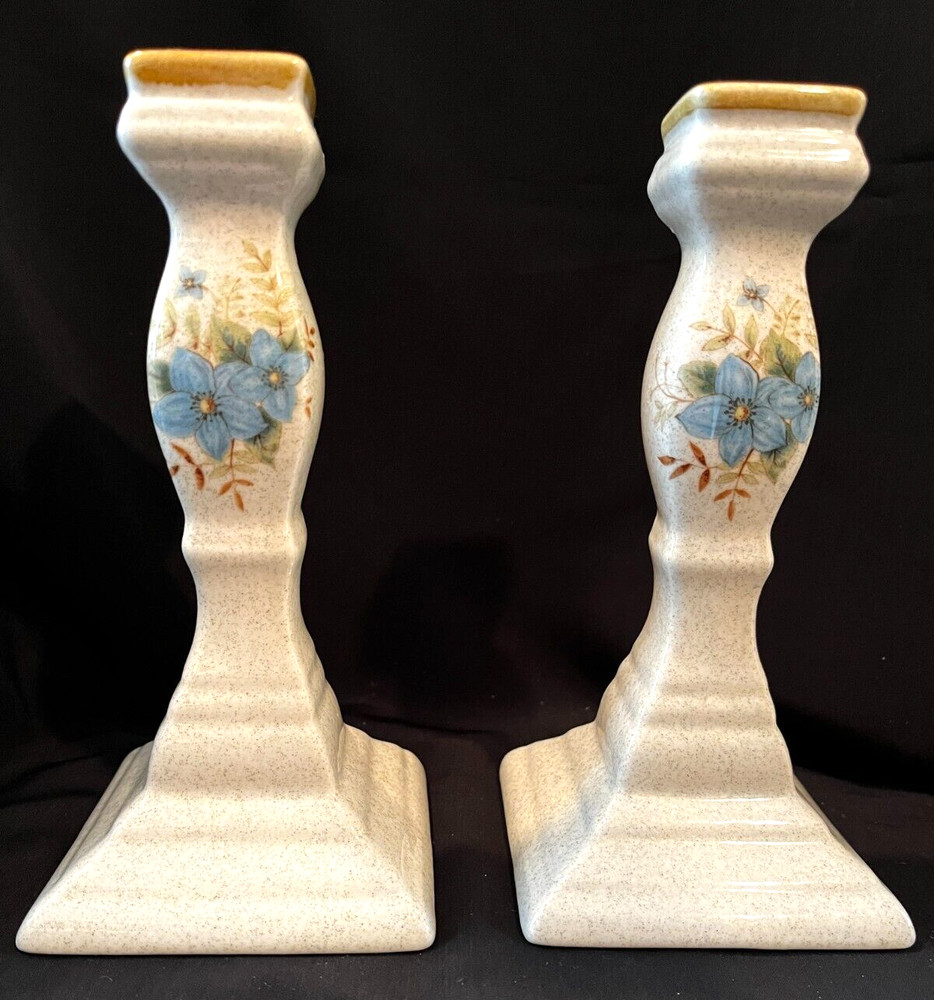 Candlestick holders (2) vintage Japan