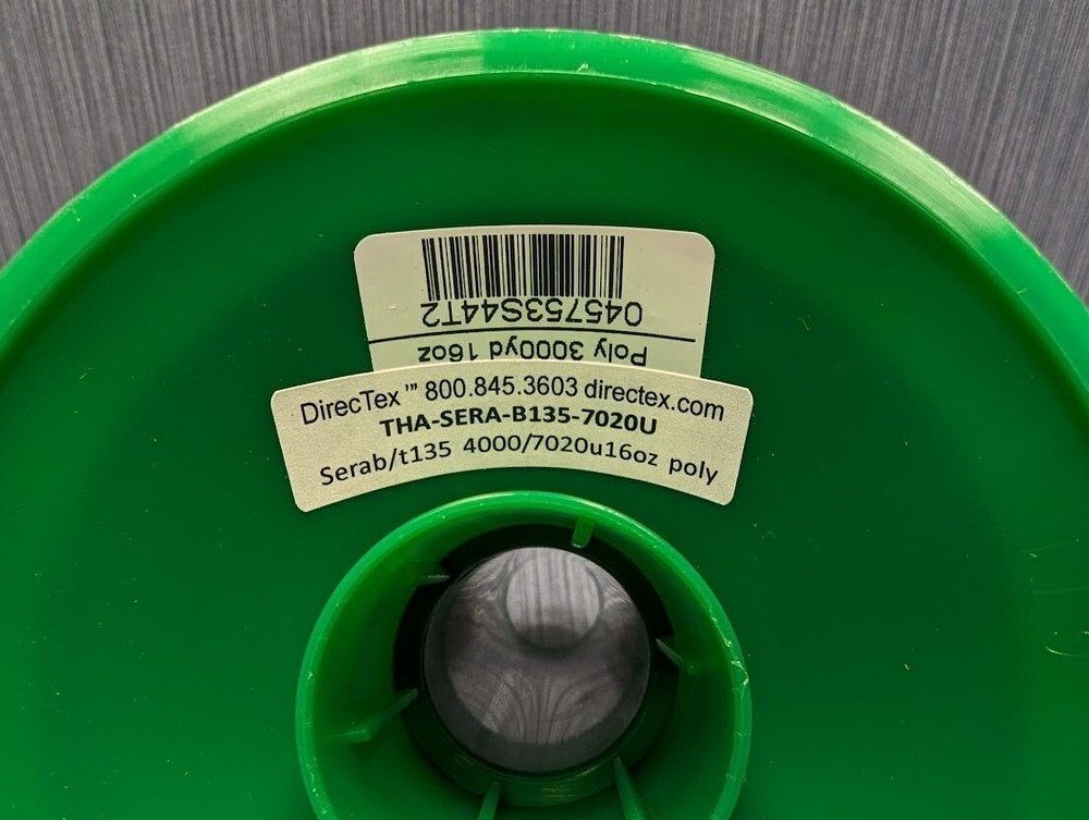 DirecTex THA-SERA 3000 yd Bonded Polyester Sewing Thread Cone Black 16oz