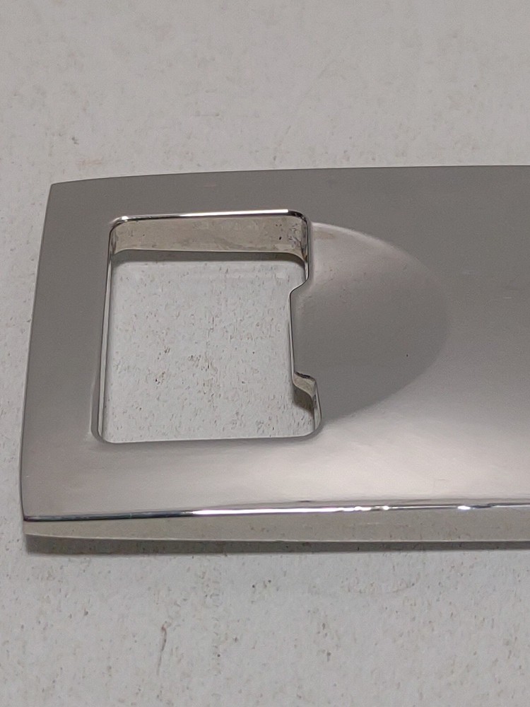 Rectangle Chrome Etched Bottle Opener