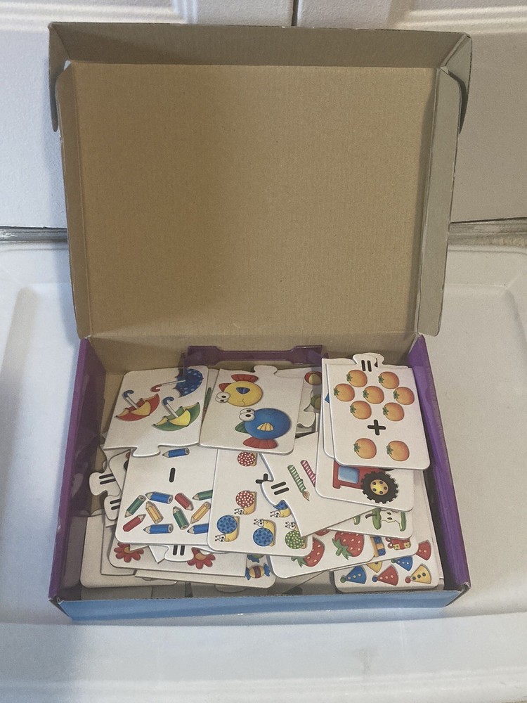 Match It! Mathematics Puzzle Game Set - 30 Self-Correcting Puzzle Set - Complete