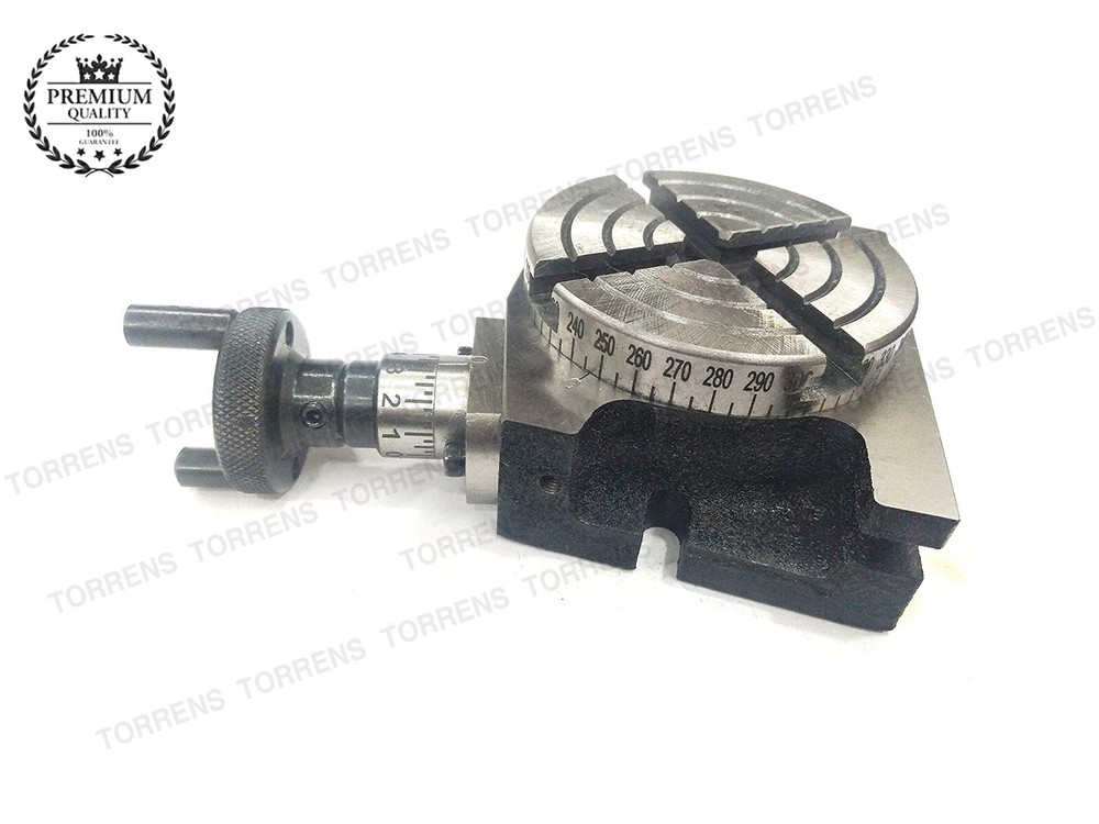 Rotary Table 3" 80mm Precision for Milling Machine Horizontal & Vertical 4 Slots