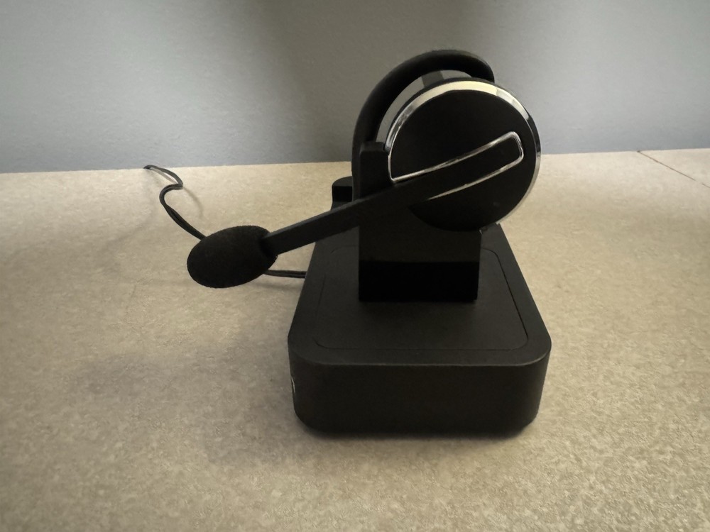 Jabra PRO 9470 Mono Flex Wireless Desk PC Phone Headset w/ Docking Base Tested