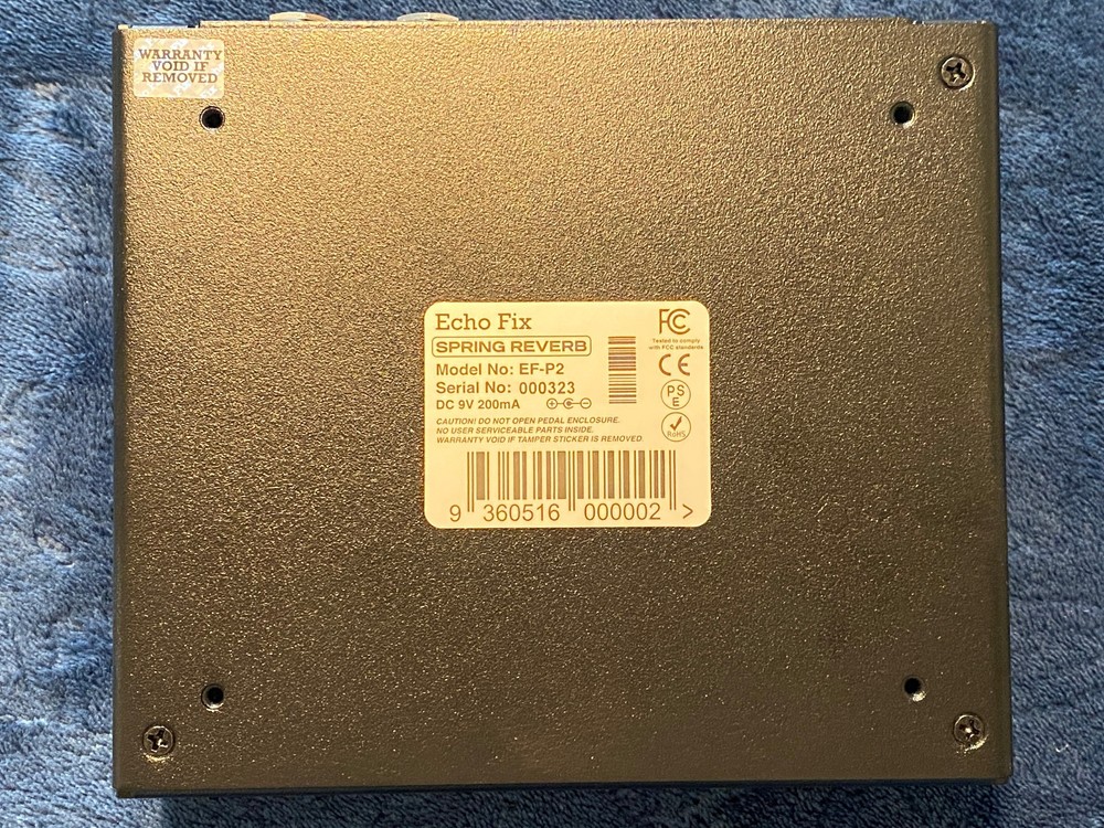 Echo Fix EF-P2 Spring Reverb - Guitar Effects Pedal