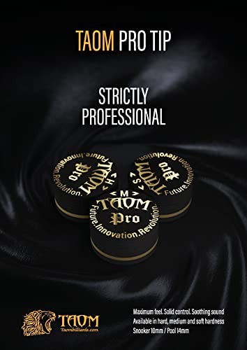 Taom Pro Laminated Pool Billiard Cue Tip - 14 mm - 1 pc Medium