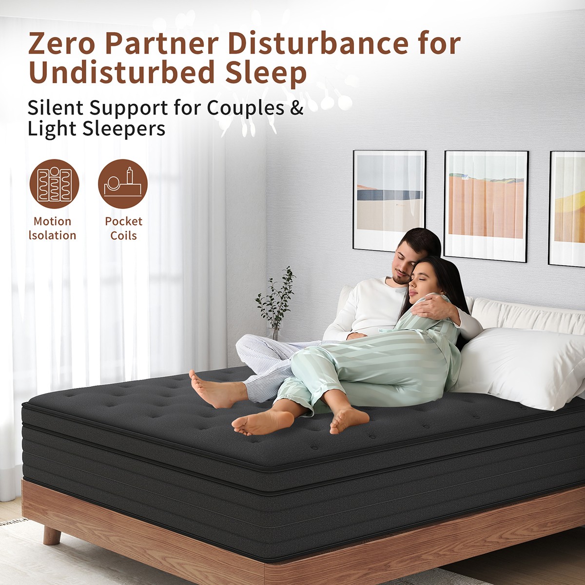 8"/12"/14" Twin Full Queen King Mattress Gel Memory Foam Hybrid Spring In a Box