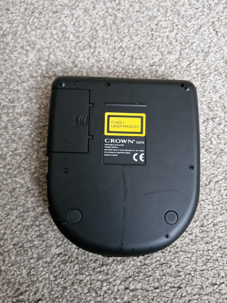 Crown cd-73 Portable CD Player Working