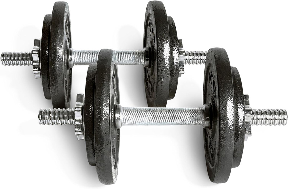 25-Pound Adjustable Dumbbell Weight Set, C. Black, 50 LB (Pair)