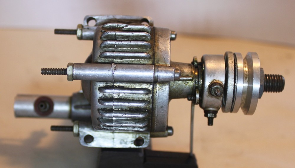 Lot 386, Ohlsson & Rice 60 scale airplane engine, spark plug & points, used