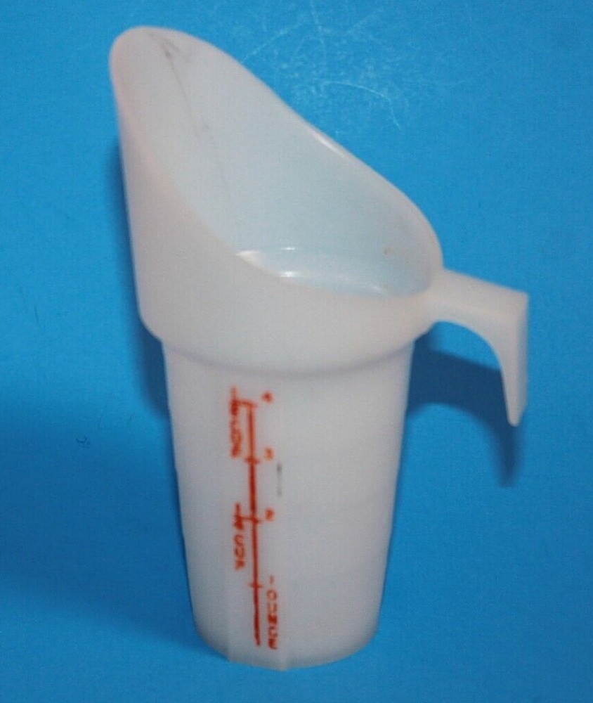 Vintage Sheer Plastic 1/2 Cup Measuring Cup
