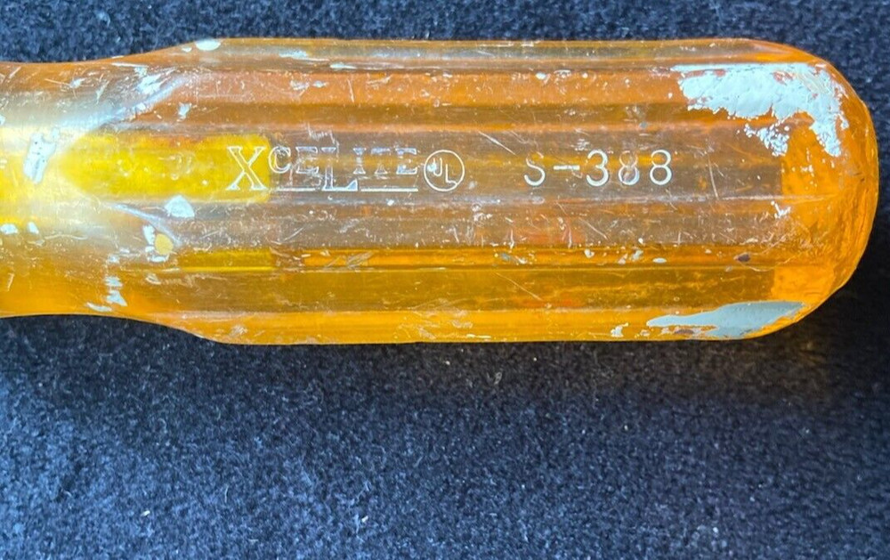 Vintage Xcelite S-388 12" Long Flat Head Screwdriver