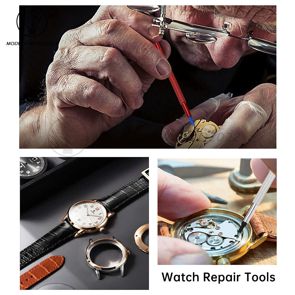 3pcs Watch Hand Fitting Set Pressers Pushers 6 Sizes Repairs Press Setting Tools
