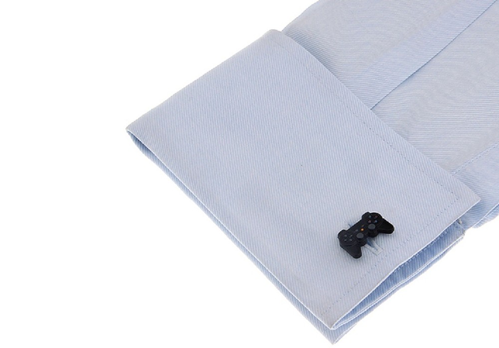 Video Game Controller Computer Pair Cufflinks Wedding Gift Box & Polishing Cloth