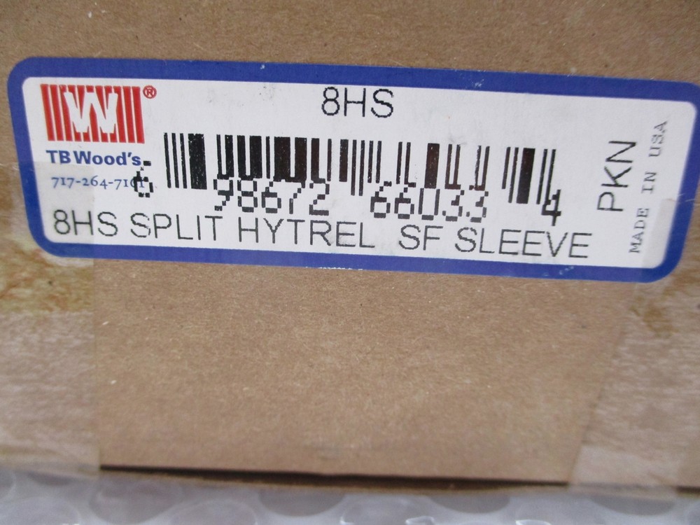 TB WOODS 8HS SPLIT HYTREL SF SLEEVE NSMP