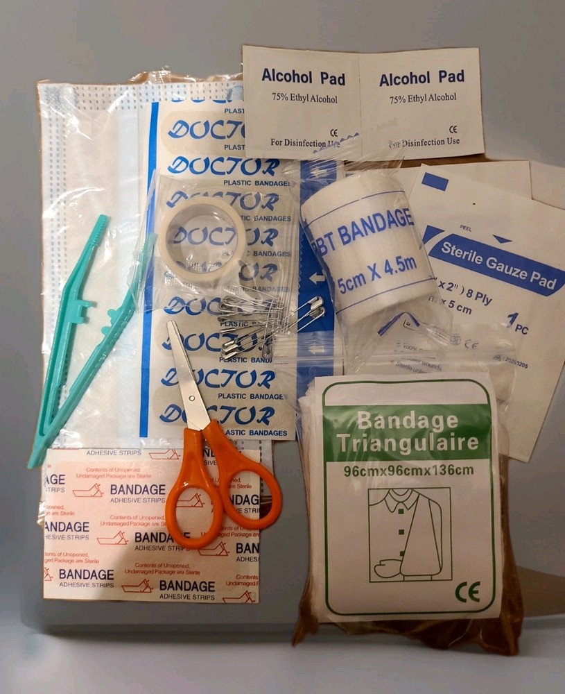 🏥 Mini First Aid Kit 59 Pieces Small First Aid Kit Includes Scissors/Tweezers