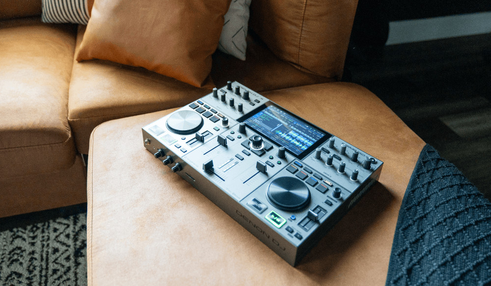 Denon PRIME GO+ Standalone 2-Deck Rechargeable Smart DJ Console W 7" Touchscreen