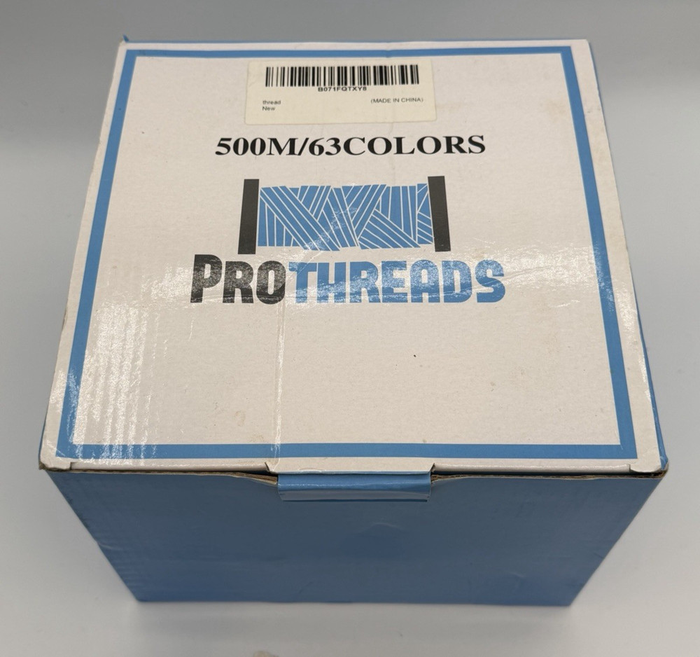 63 Colors Prothreads for Brother Polyester Embroidery Machine Thread Kit 500M