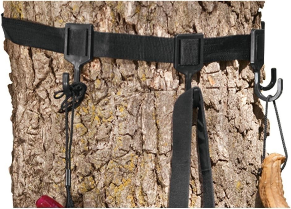 Adjustable Multi Hook Accessory Holder Steel Black for Hunting and Camping