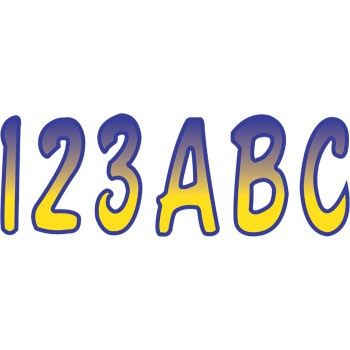 I.D. Sticker Kit - 200 Gradation - Yellow/Purple Gradation