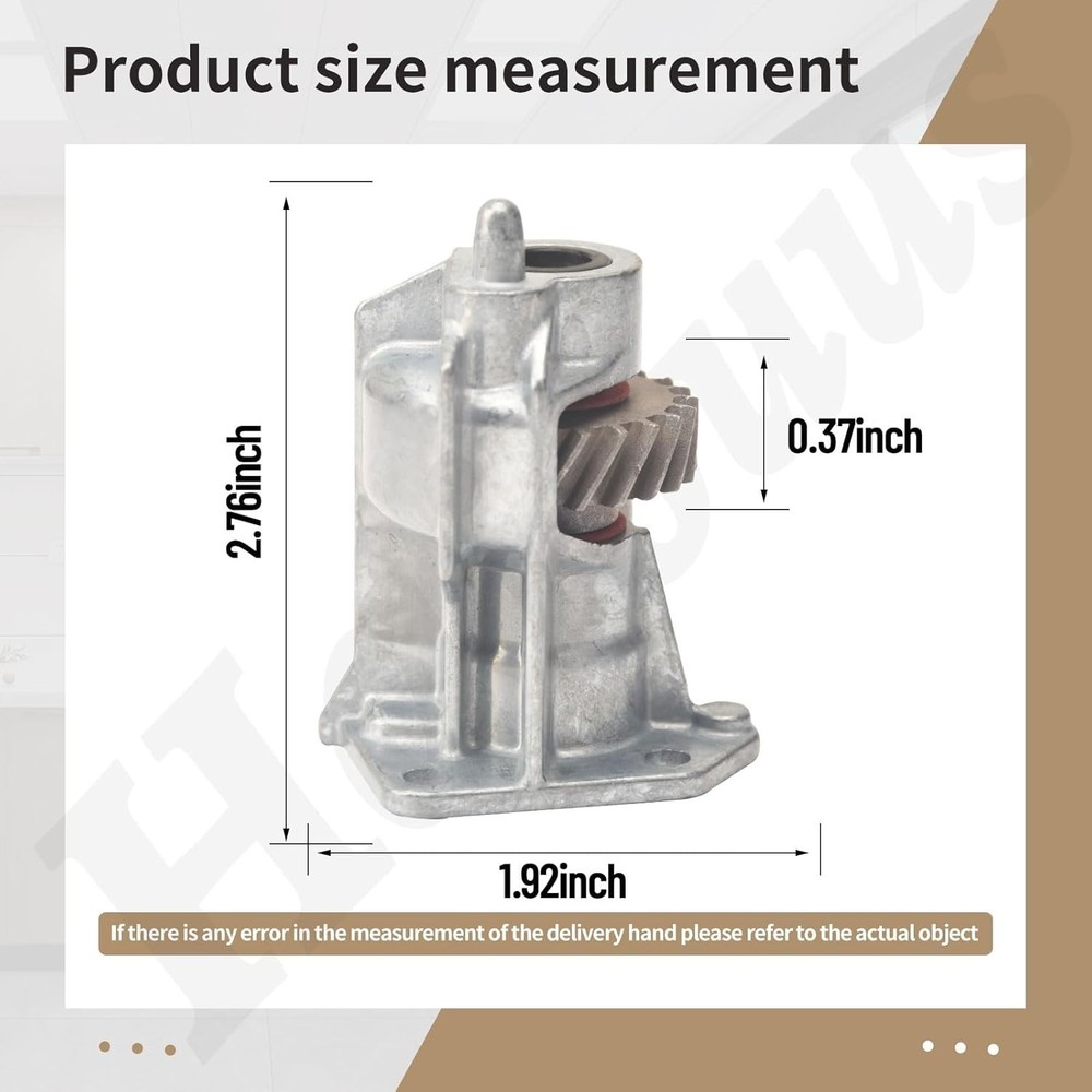 Worm Gear Assembly Upgraded Material Compatible with Whirlpool KitchenAid Mix...