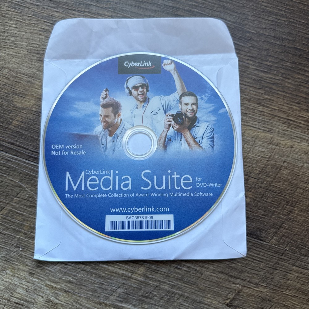 New CyberLink Media Suite DVD OEM Version Disk Only