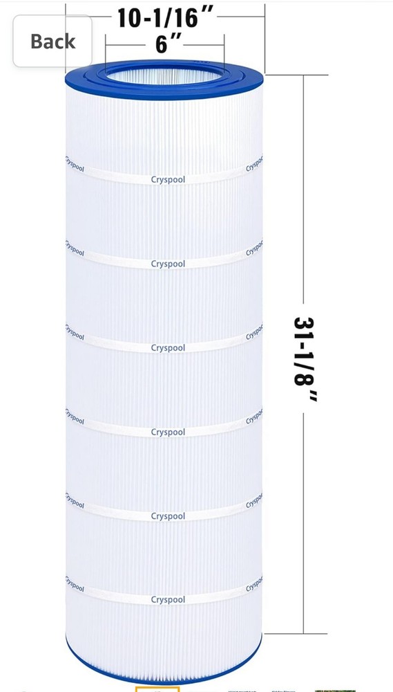 Pool Filter Compatible with Clean & Clear 200, CC200, PAP200, R173217,...